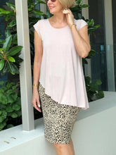 Load image into Gallery viewer, Leopard Print Round Neck Short Skirt Women's Suit
