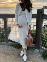 Load image into Gallery viewer, Casual Knitted Tops and Maxi dress Maternity's Suit
