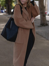 Load image into Gallery viewer, Fashion All-match Solid Color Lapel Coat
