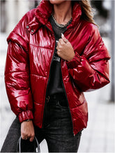 Load image into Gallery viewer, Fashion Warm High-neck Ladies Cotton Jacket
