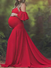 Load image into Gallery viewer, Comfy And Sexy  Off-Shoulder Mermaid Photography Dress
