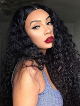Load image into Gallery viewer, Fashion Big Wave Black Fiber Wig
