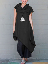Load image into Gallery viewer, Cotton Linen Pile Collar Sleeveless Women's Suits
