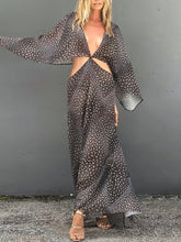 Load image into Gallery viewer, Sexy Halter Long Sleeve Chiffon Vacation Women's Dress
