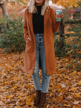 Load image into Gallery viewer, Ladies Simple Retro Fashion Lapel Double-Breasted Warm Coat Jacket
