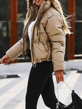 Load image into Gallery viewer, Fashion High Neck Cotton Jacket
