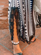 Load image into Gallery viewer, Pop Geometric Print Lace Suspender Dress
