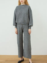 Load image into Gallery viewer, Grey Tight Sleeve Knitted Women's Suits

