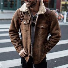 Load image into Gallery viewer, Fur-In-One Warmth Slim-Fit Lapel Men's Jackets
