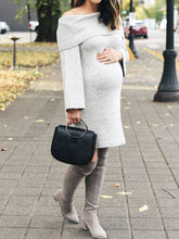 Load image into Gallery viewer, Autumn and Winter Thickened Warm Long-sleeved Dress for Pregnant Women
