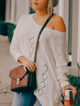 Load image into Gallery viewer, Women's Casual Knitted Openwork Sweater
