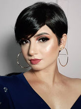 Load image into Gallery viewer, Black Fashion Short Chemical Fiber Hair
