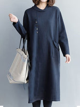 Load image into Gallery viewer, Autumn and Winter Warm Casual Base Sweater Dress
