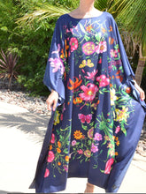 Load image into Gallery viewer, Floral Silk Loose Holiday Long Dress
