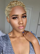 Load image into Gallery viewer, Blond Small Curly Fashion Wig
