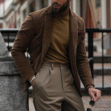 Load image into Gallery viewer, Men's Fashion Casual Retro Corduroy Jacket
