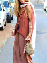 Load image into Gallery viewer, Casual and Casual Suspender Top and Wide-leg Pants Suit
