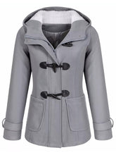 Load image into Gallery viewer, Hooded Horn Button Women's Hoodies

