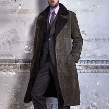 Load image into Gallery viewer, Men's Fashion Lapel Shearling Flannel Coat

