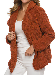 Autumn and Winter Thick Plush Ladies Jacket