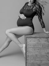 Load image into Gallery viewer, Fashion Sexy Lace Solid Color Photo Bodysuit For Pregnant Women
