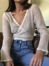 Load image into Gallery viewer, Cross Sexy Perspective Knit Short Sweater
