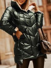 Load image into Gallery viewer, Fashion Warm High-neck Ladies Cotton Jacket
