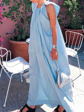 Load image into Gallery viewer, Holiday Casual Dress with Lotus Sleeves
