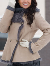 Load image into Gallery viewer, Fur Double-Breasted Women's Coats
