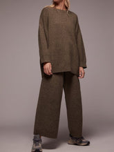 Load image into Gallery viewer, Fashion Comfy Round Neck Loose Sweater And Pants Suit
