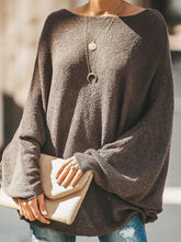 Load image into Gallery viewer, Casual Solid Color Loose Sweater
