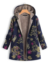 Load image into Gallery viewer, Women's Autumn and Winter Color Matching Printed Padded Coat
