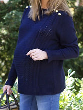 Load image into Gallery viewer, Casual Fashion Knitted Maternity Top
