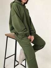 Load image into Gallery viewer, Fall/Winter Women Comfortable Loose Hooded Sweatshirt And Pants Two-piece Suit
