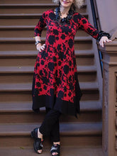 Load image into Gallery viewer, Crew Neck Court Print Women's Dress

