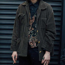 Load image into Gallery viewer, Corduroy Fashion Retro Men's Coats
