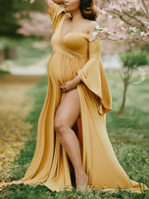 Load image into Gallery viewer, Flared Sleeve Loose Maternity Dresses
