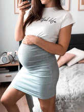 Load image into Gallery viewer, Fake Two Simple Maternity Dresses
