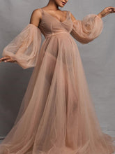 Load image into Gallery viewer, Maternity Wear Sexy Tulle Photography Dress
