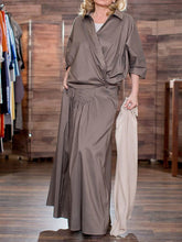 Load image into Gallery viewer, Fashion Elegant Shirt and Wide-leg Pants Ladies Suit
