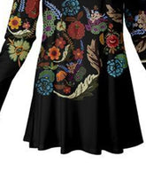 Load image into Gallery viewer, Fashion Printed Round Neck Long Sleeve Top
