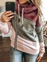Load image into Gallery viewer, Colorblock Casual Running Sports Women's Coat
