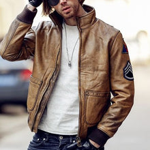 Load image into Gallery viewer, Outdoor Motorcycle Pu Fabric Men's Jacket

