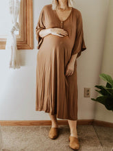 Load image into Gallery viewer, Casual Loose Cotton Pregnancy Dress
