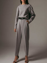 Load image into Gallery viewer, Cotton Round Neck Long Sleeves Women's Suits
