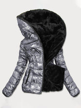 Load image into Gallery viewer, Gloss Windproof And Warm Women's Coat
