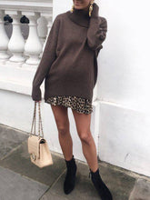 Load image into Gallery viewer, High Neck Knitted Casual Maternity Sweater
