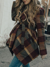 Load image into Gallery viewer, Fashionable and Comfortable Check Maternity Lace-up Jacket
