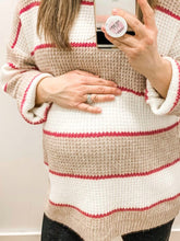 Load image into Gallery viewer, Autumn and Winter Loose and Comfortable Striped Sweater for Pregnant Women
