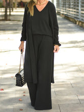 Load image into Gallery viewer, Fashion Casual Loose Solid Color Three-piece Suit
